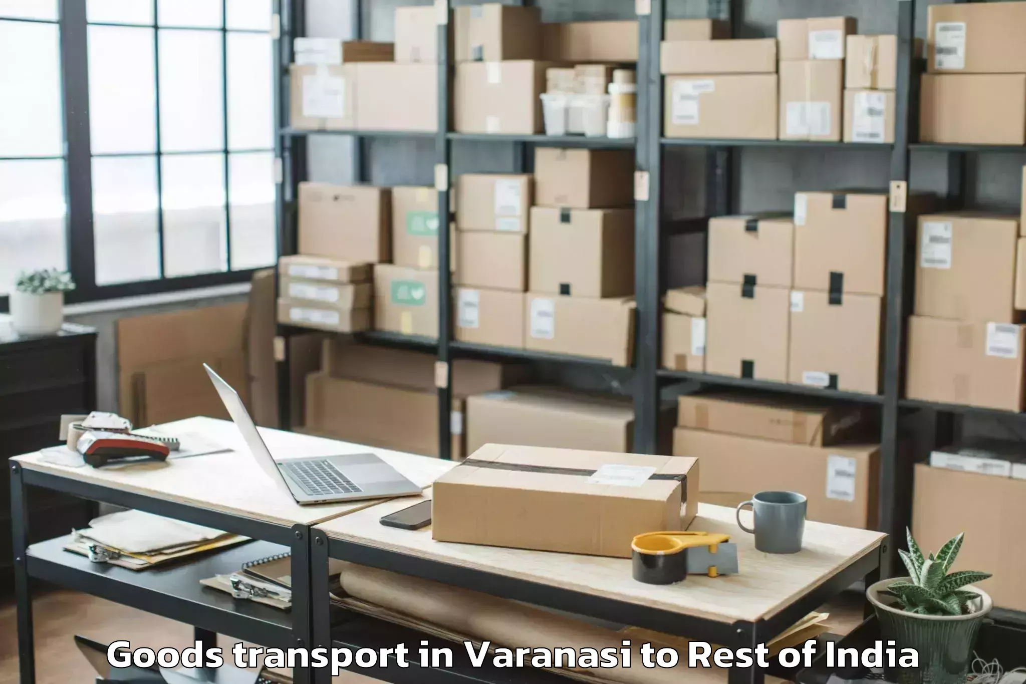 Book Varanasi to Rumgong Goods Transport